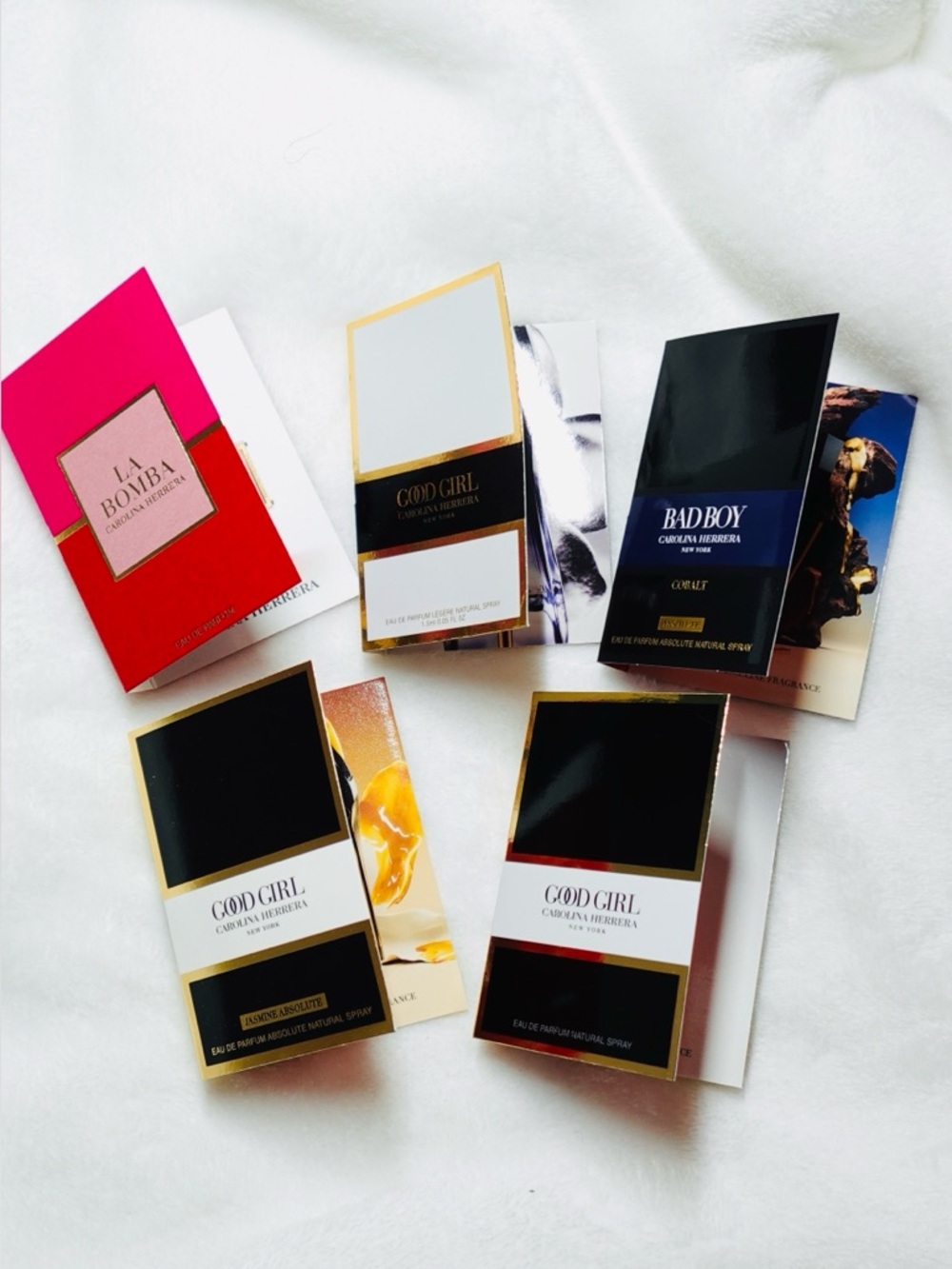 Carolina Herrera Eau de Parfum Sample Set of 5 - New